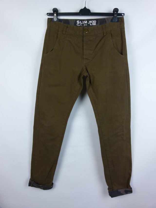 New Look spodnie bawełna chinosy W30 / L32 slim fit