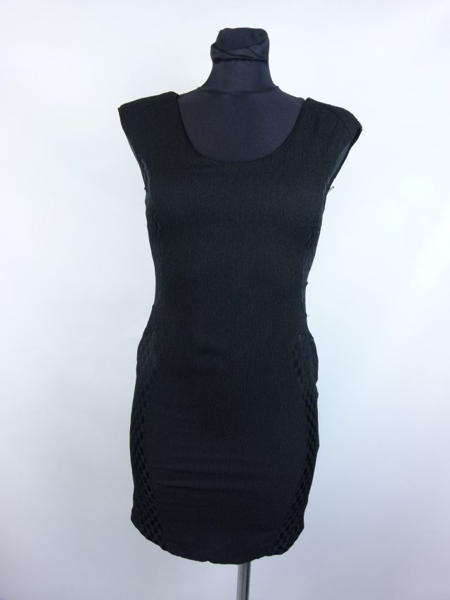Zara czarna ołówkowa sukienka mini / XS