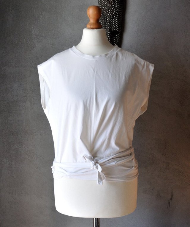 T-shirt top wiązany OYSHO joga yoga XS S