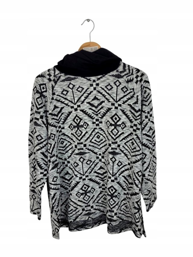 LAURA TORELLI luźny sweter bluzka golf 42 XL