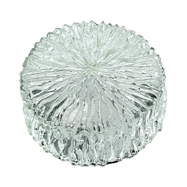 Plafon szklany typ Bark glass Hillebrand Leuchten, Niemcy, lata 70.
