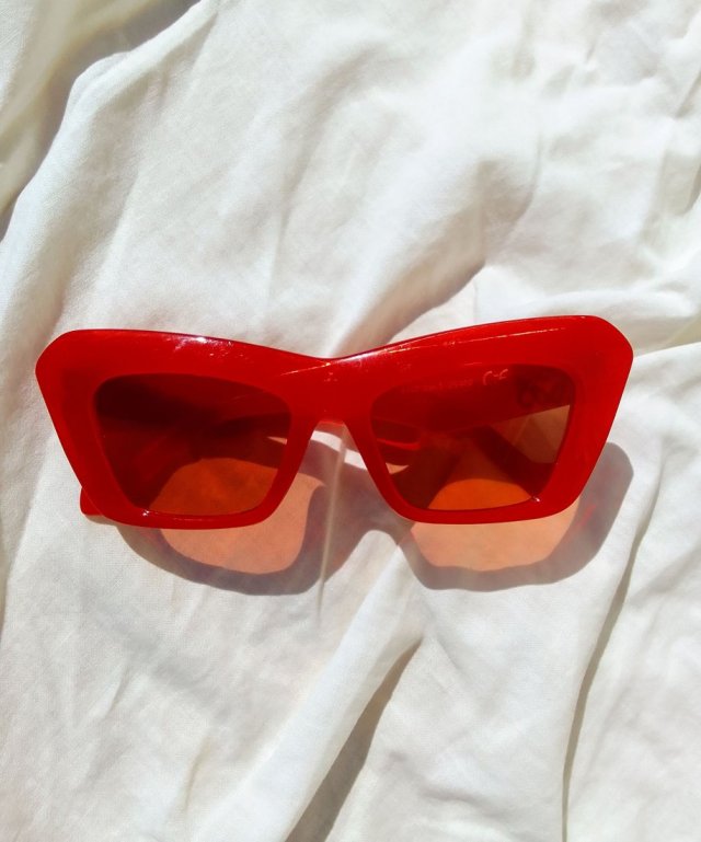 CZERWONE OKULARY - VINTAGE STYLE