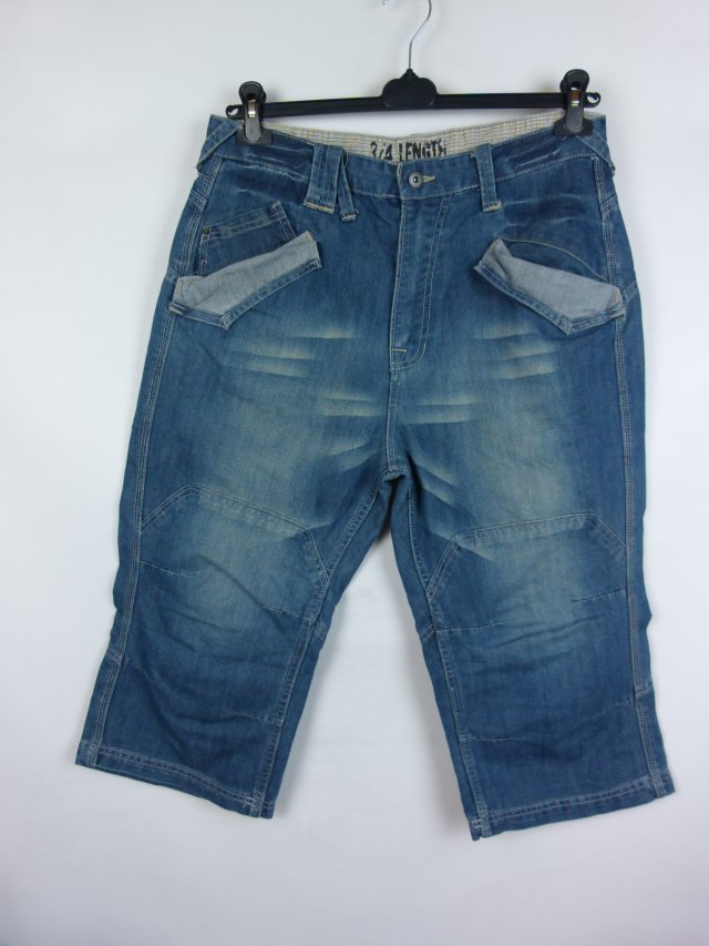 Denim Co męskie spodenki jeans za kolana - W34 / EUR 44 / M