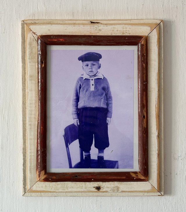 Vintage - Biała Ramka - stare drewno