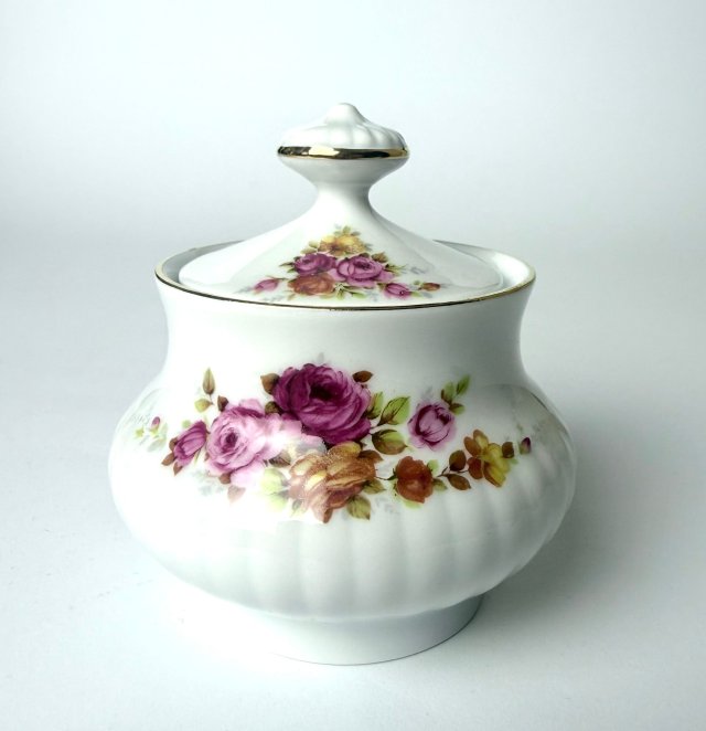 Cukiernica Mitterteich Bavaria Porcelana z lat 50/60 XX w Motyw Róż Vintage