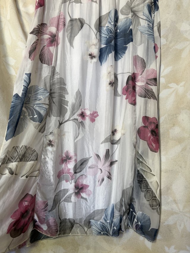 80 % SILK Made in Italy- tunika sukienka delikatna kobieca dwuwarstwowa