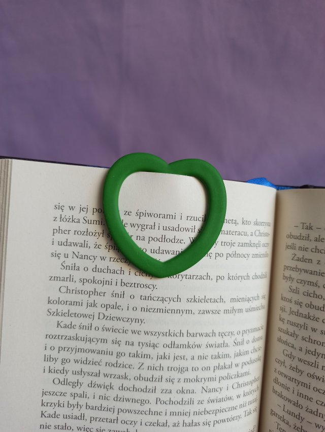 Zakładka do książki serce