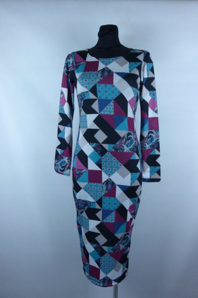 Cherry Couture sukienka midi cienka dzianinka / S