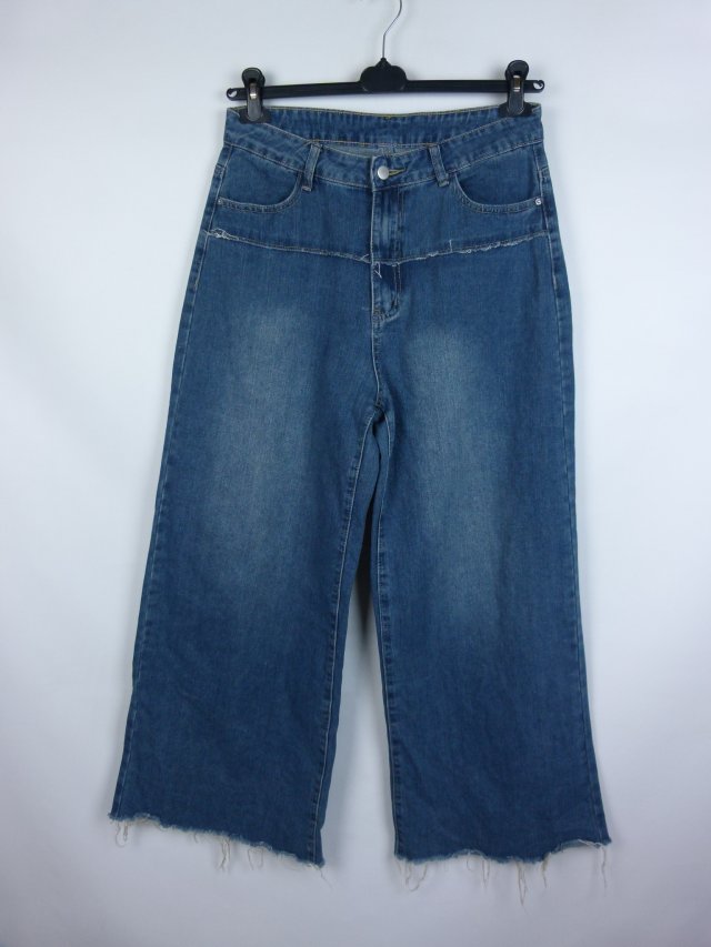 Shein proste spodnie jeans szerokie nogawki 32 / L