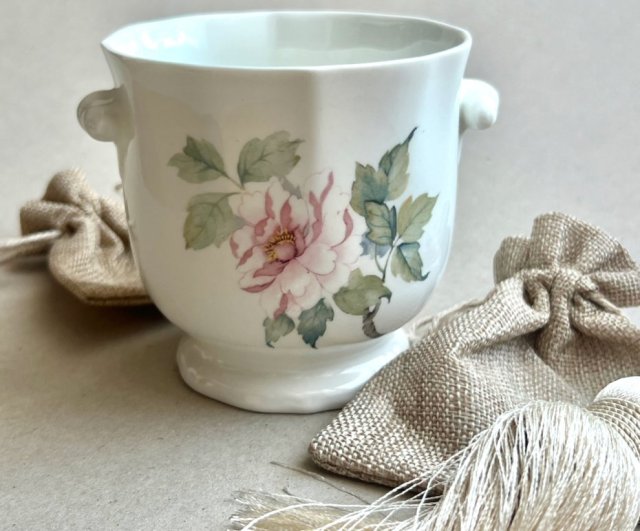 Hadida Flower Pot ❀ڿڰۣ❀ Delikatny wzór - Doniczka.