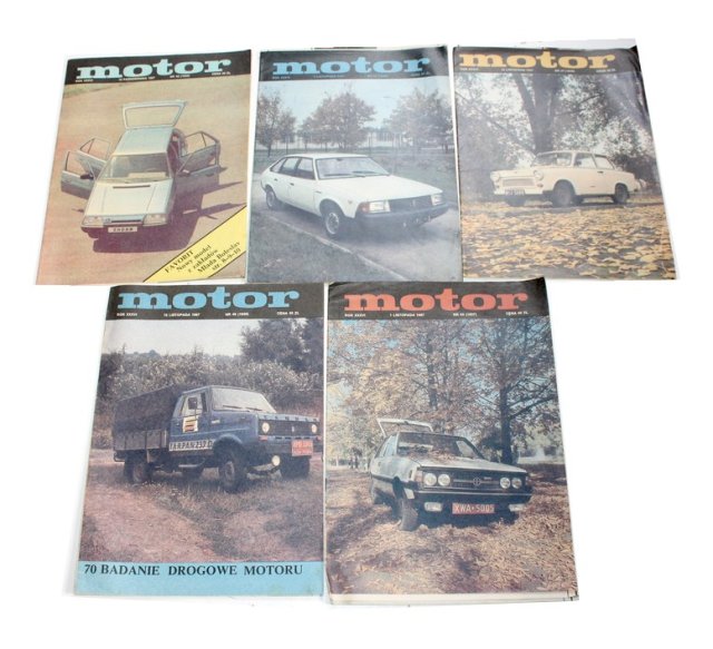 MOTOR 1987 gazety PRL 5szt