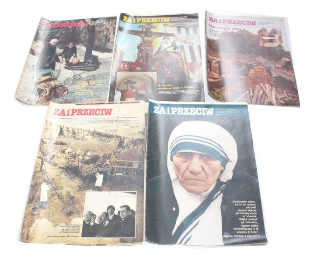 ZA I PRZECIW 1985  gazety PRL 5szt