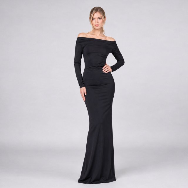 Czarna suknia maxi - Julia