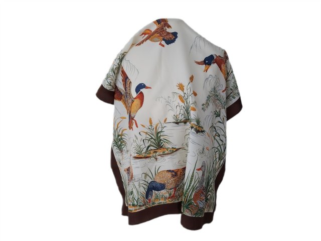 Chusta vintage dzikie kaczki