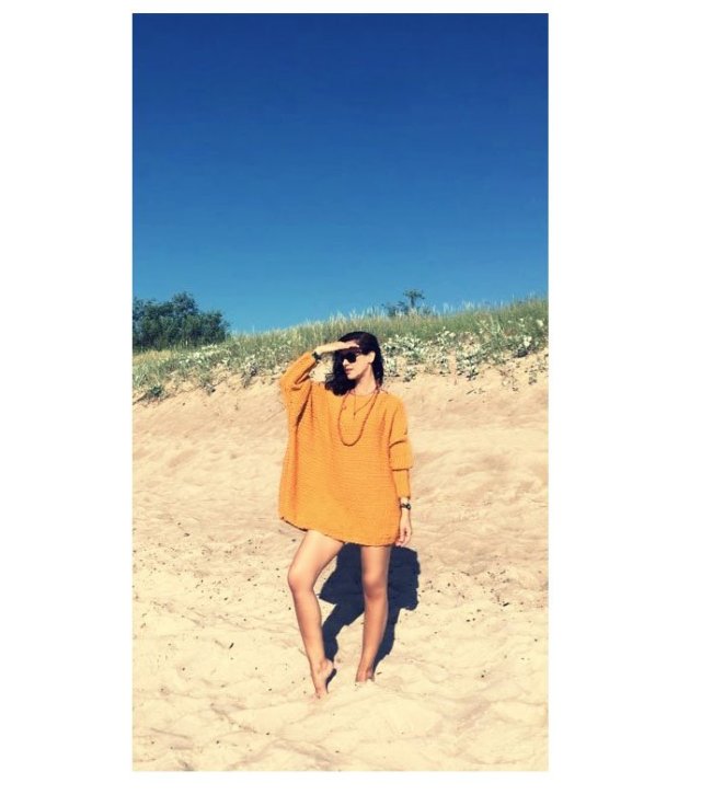 SWETER HANDMADE OVERSIZE