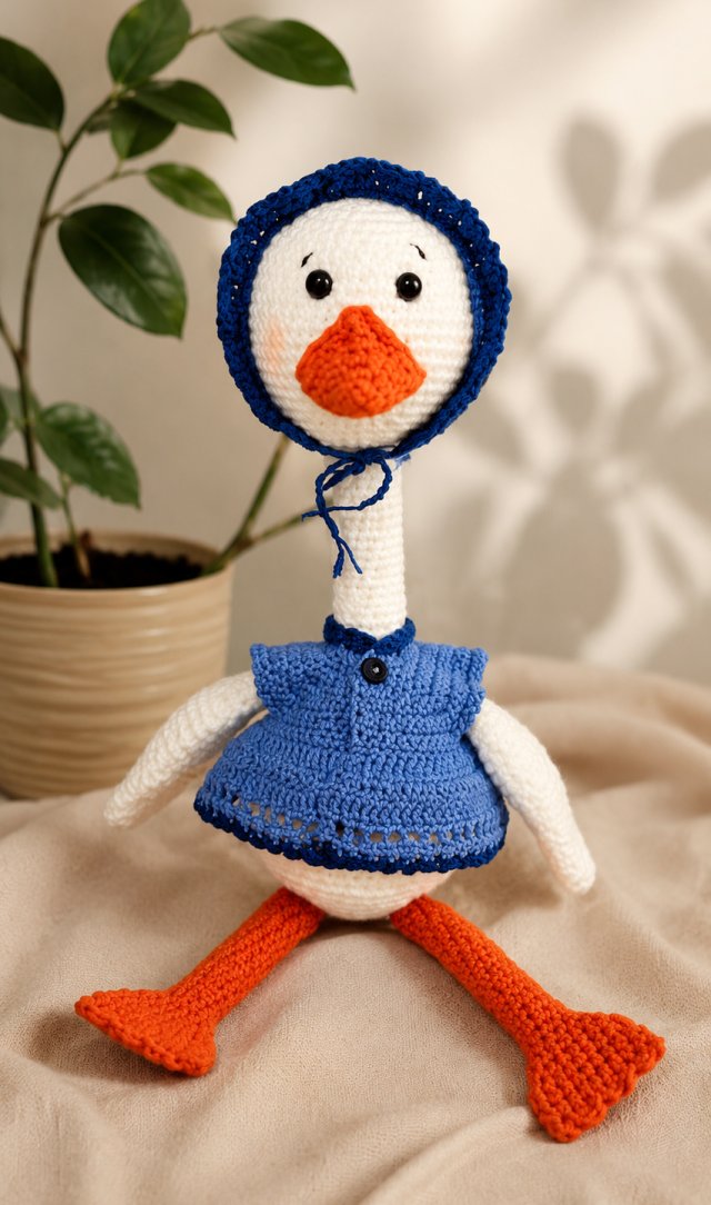 Szydełkowa gąska handmade - prezent dla Mamy