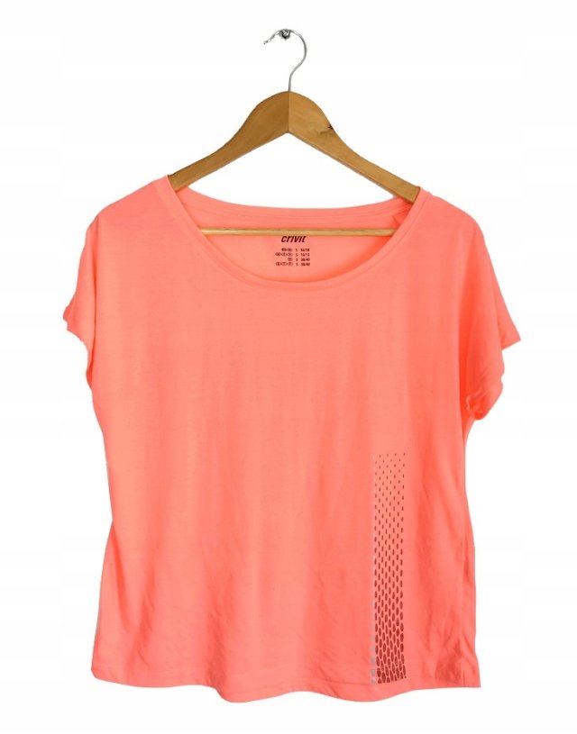 CRIVIT sportowa koszulka  oversize neon 36/38