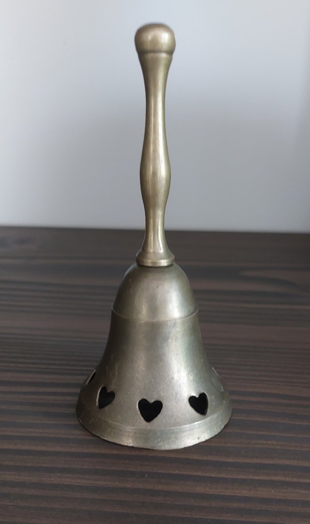 Vintage  mosiężny dzwonek dekoracja