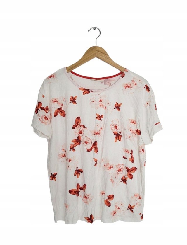 ONE TWO Luxzuz bluzka kwiaty red floral 42 XL