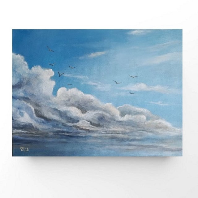 Cichy poranek- obraz akrylowy