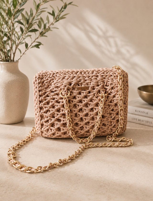 SOFT  BEIGE MINI - beżowa torebka