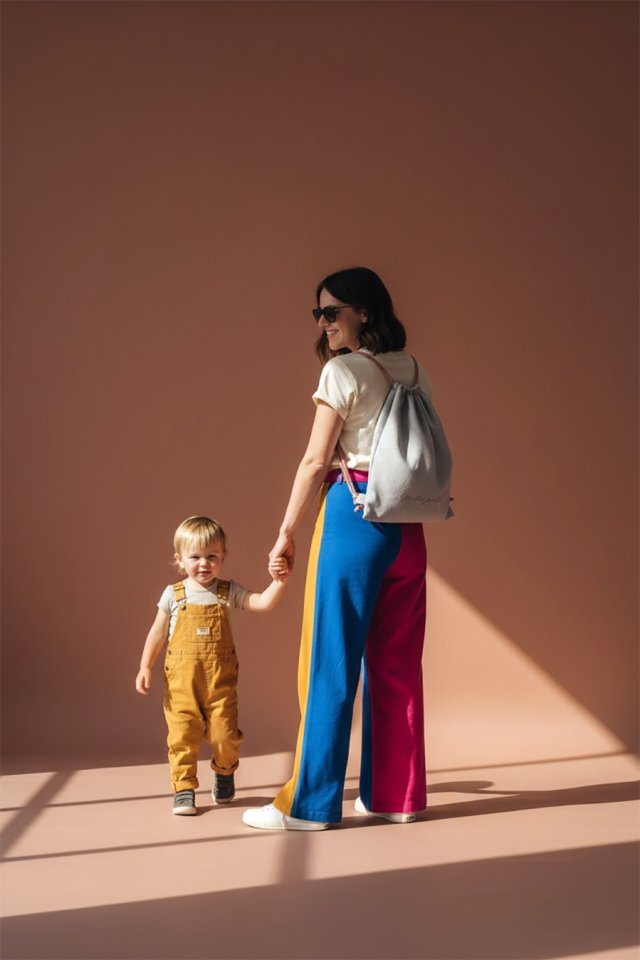 Workoplecak damski MAMA jasny szary róż