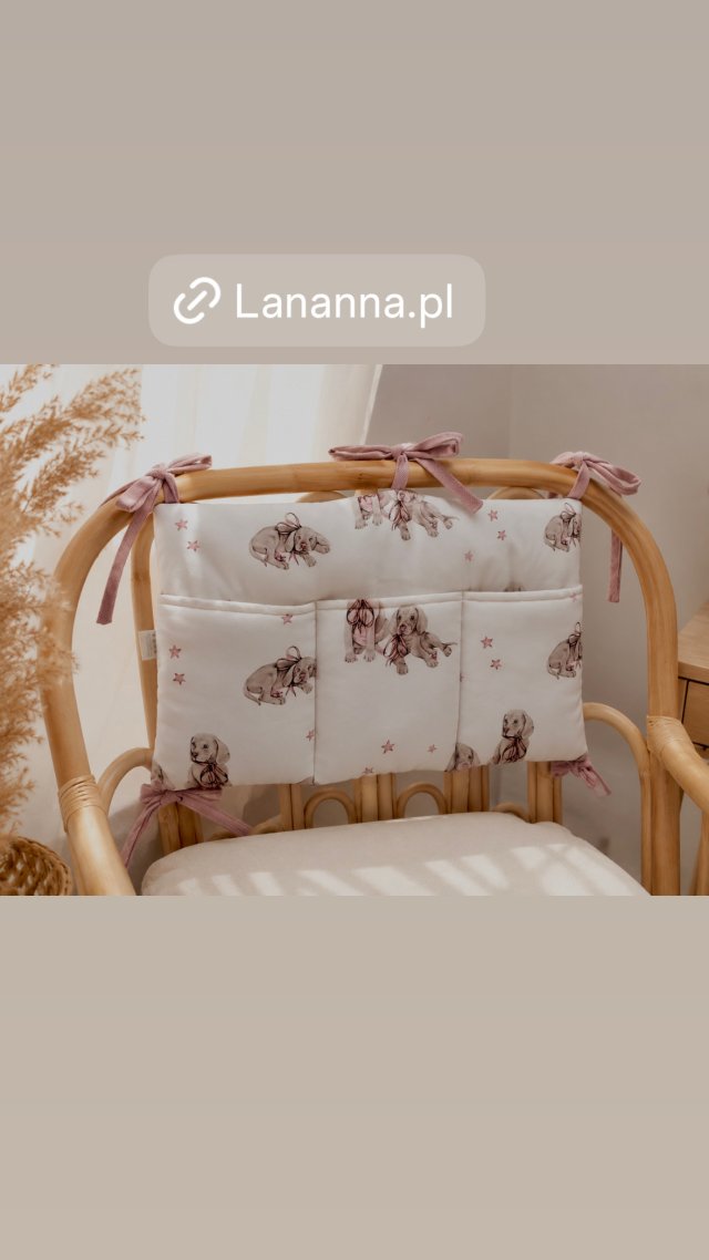 organizer na łóżeczko bambus velvte