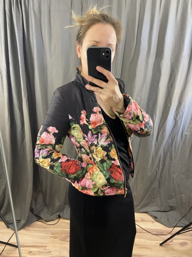 pikowana w kwiaty