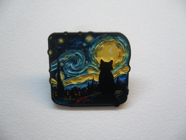 PIN PRZYPINKA BROSZKA CZARNY KOT