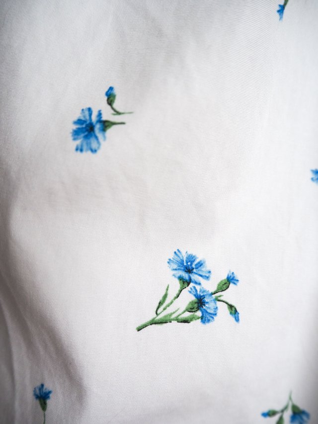 Mini Sukienka na ramiączkach kwiaty chabry bawełniana S H&M