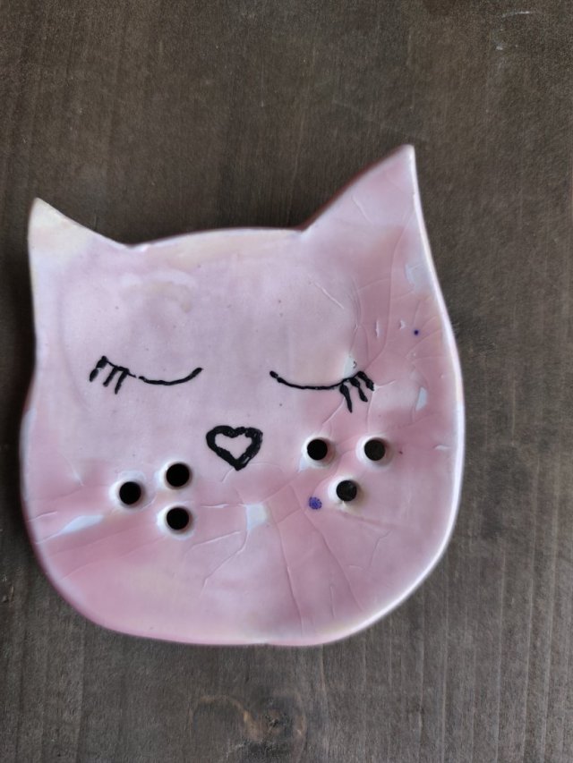 mydelniczka ceramiczna kot