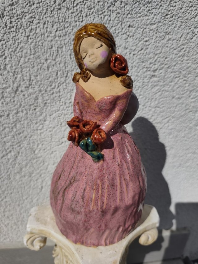 anioł ceramiczny