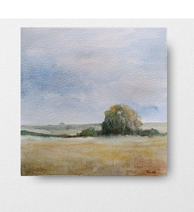 Drzewko - akwarela