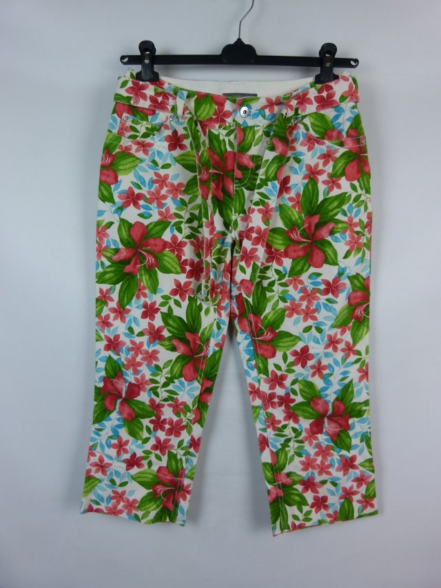 Liz Claiborne - Audra spodenki rybaczki w kwiaty 8 / 38 petite