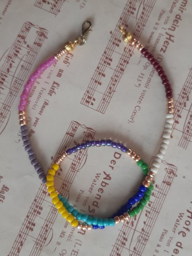 LETNI krótki naszyjnik * kolorowe koraliki * ETNO * FOLK * BOHO * AFRICA