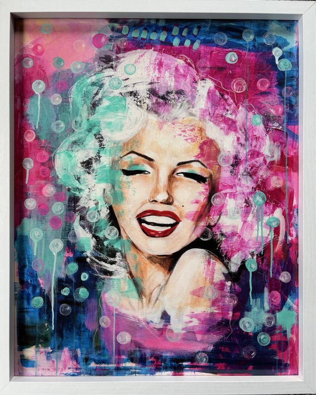 Marilyn Ikona pop art obraz w ramce plakat