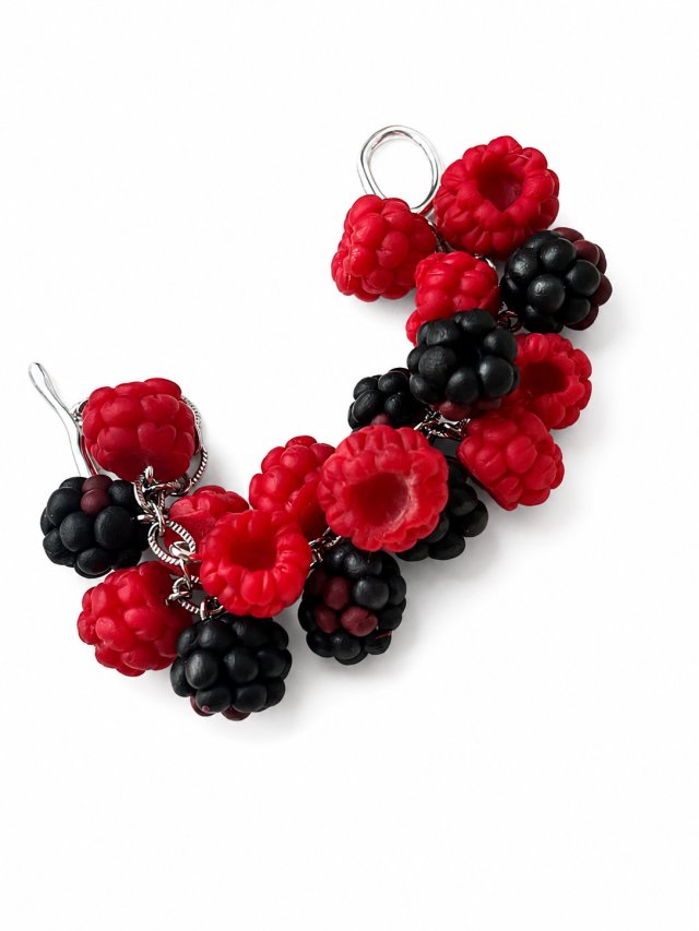 Bransoletka Owoce Leśne (Maliny i Jeżyny) – Rękodzieło 3D, Hand Made