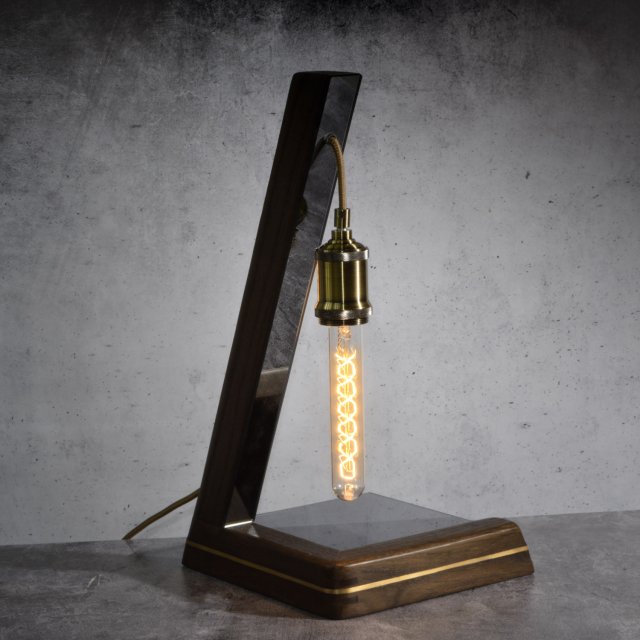 Lampa stołowa Wood & Glass