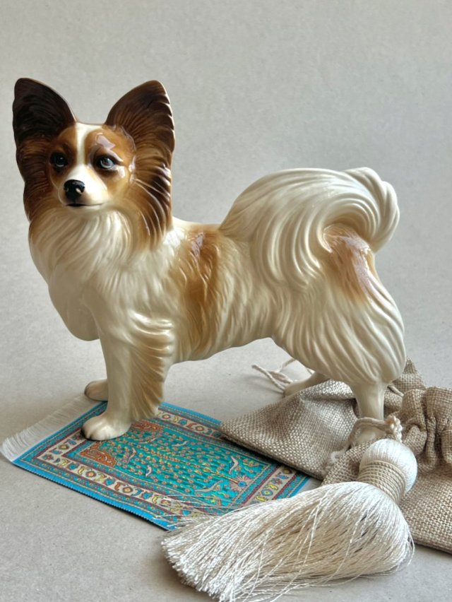 Rarytas! ❤ Vintage Coopercraft ❤ Papillon Dog - Spaniel