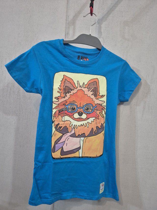 T-shirt - Pies SZPIC MINIATUROWY / POMERANIAN - rozm. S (damska)