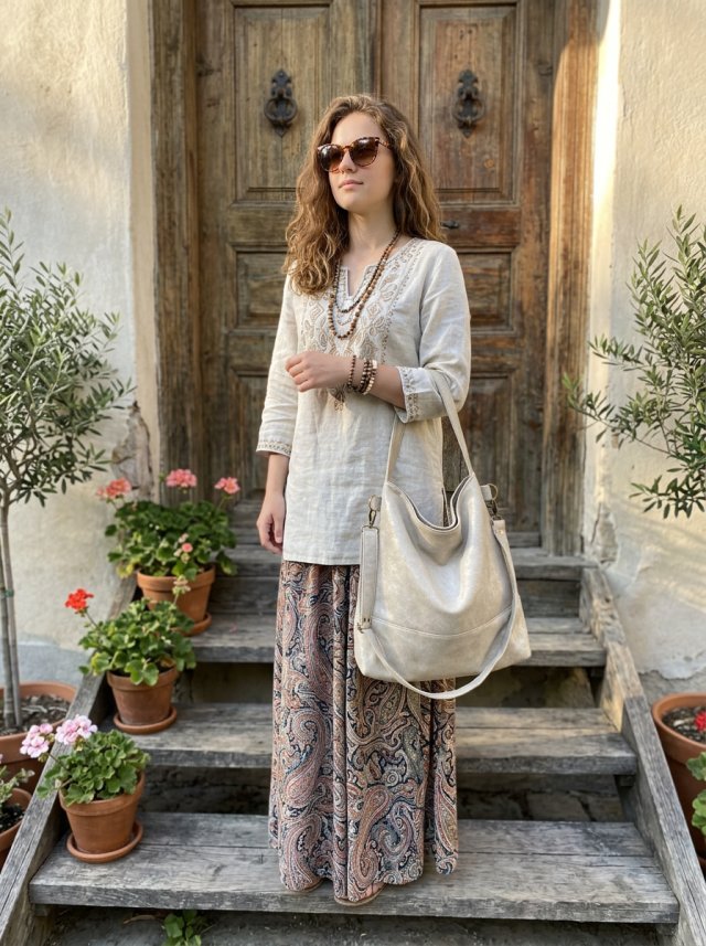 Torba hobo XXL - beż
