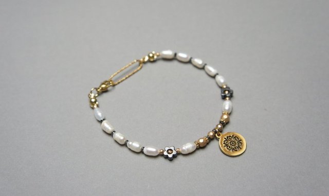 Pearls /white/ perły naturalne vol. 10 /24.11.24/- bransoletka