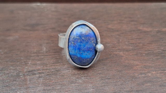 Lapis lazuli - pierścionek regulowany