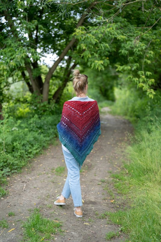 Chusta szydełkowa hand made Dakota