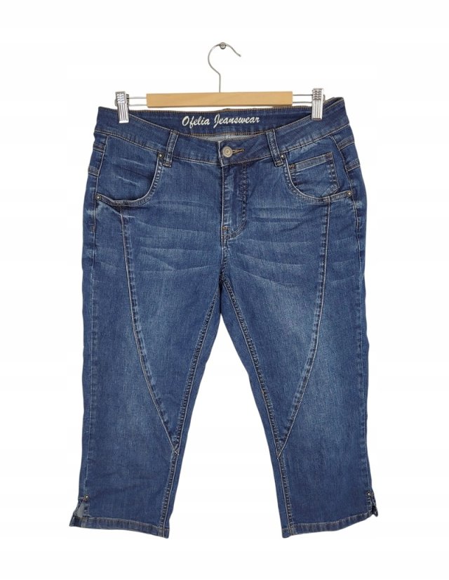 OFELIA jeansowe rybaczki dasmkie stretch 40 L