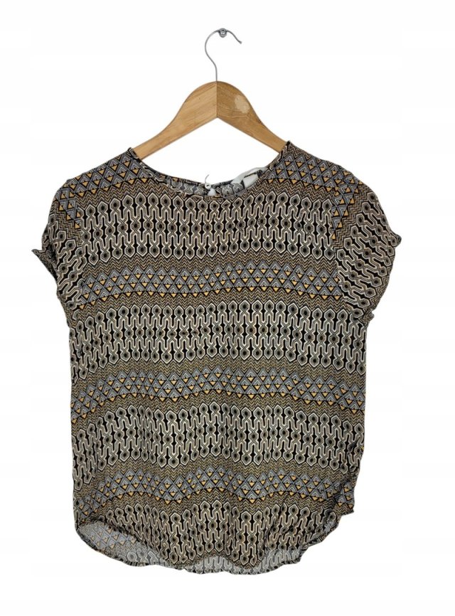 H&M bluzka damska wzór print 36 S