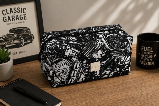 Kosmetyczka męska duża kosmetyczka podróżna wodoodporna saszetka etui organizer motoryzacja