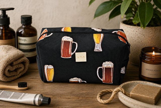 Kosmetyczka męska duża kosmetyczka podróżna wodoodporna saszetka etui organizer piwo