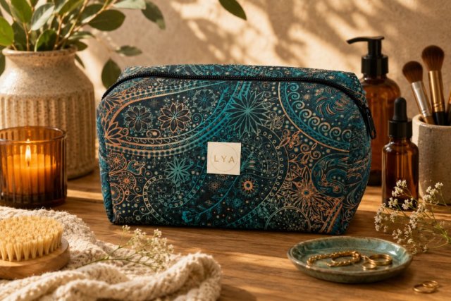 Kosmetyczka damska duża kosmetyczka podróżna wodoodporna saszetka etui organizer mehndi