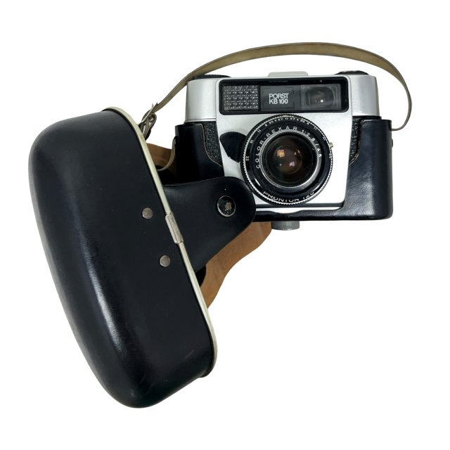 Kultowy aparat vintage Porst KB 100 + pokrowiec | RFN retro design